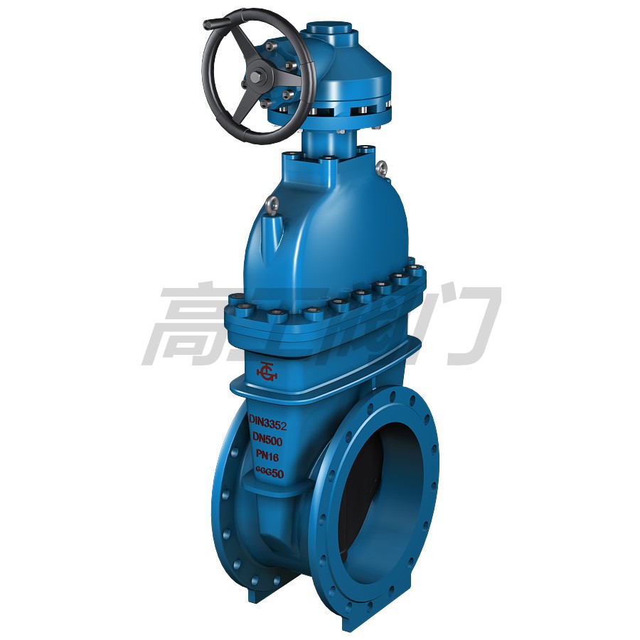 Z45 暗桿彈性閘閥上渦輪頭