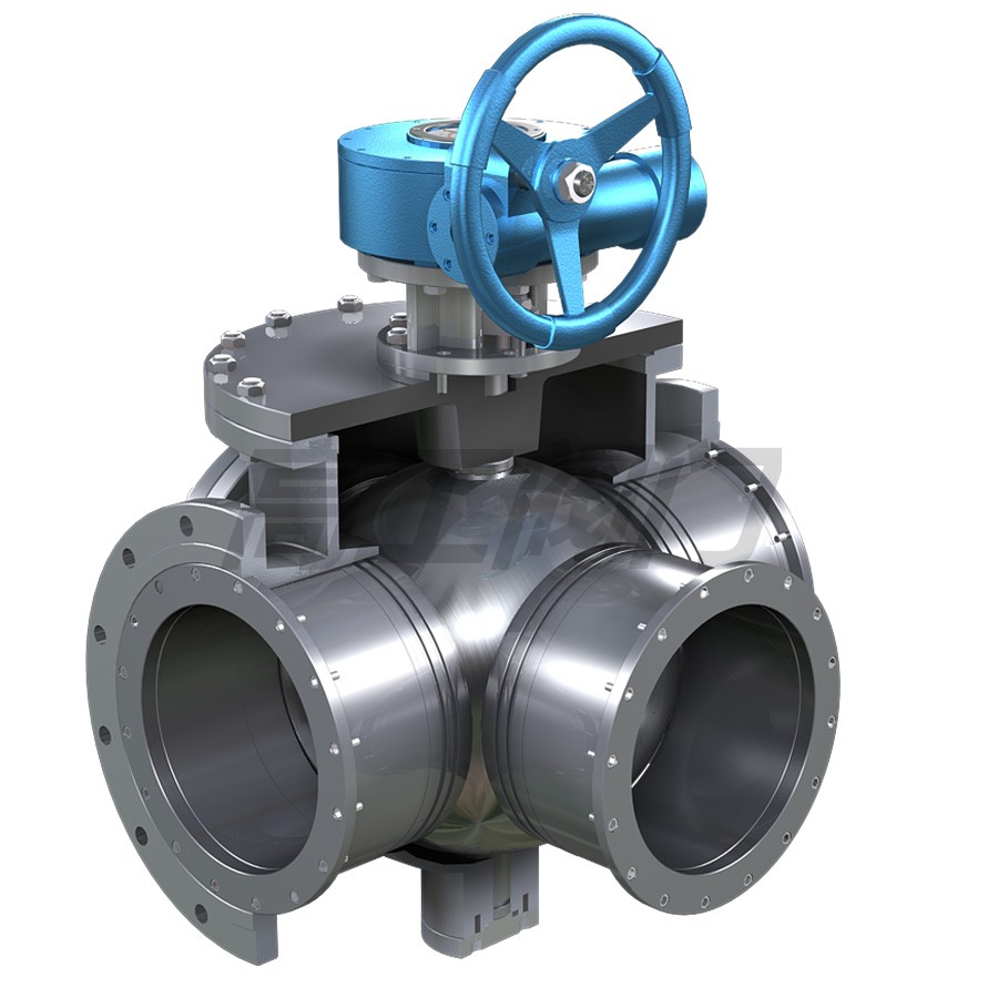 Q45F 三通四密封球閥