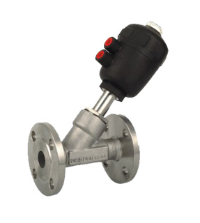 法蘭式氣動角座閥